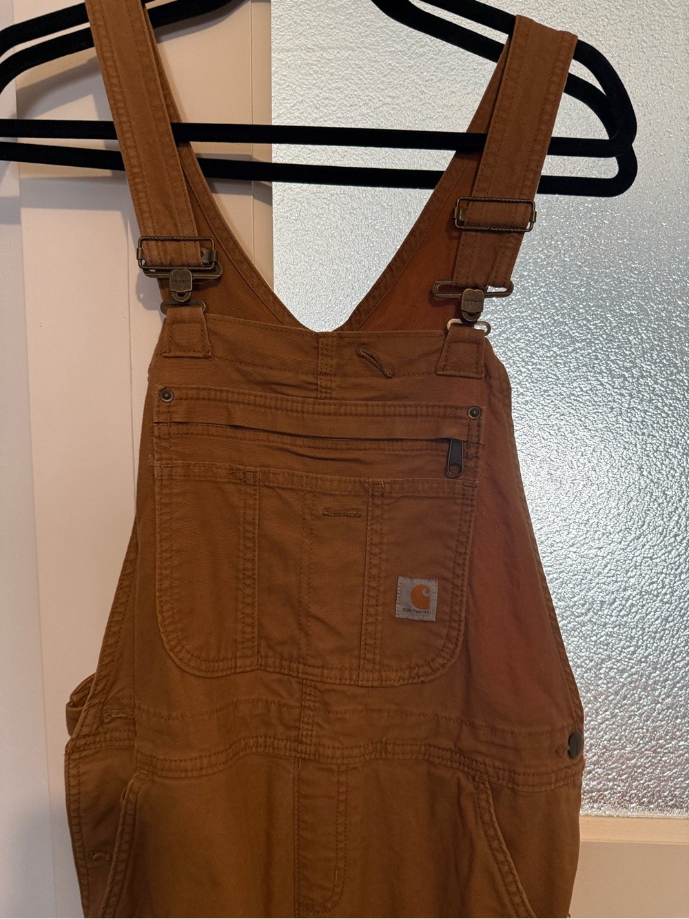 Carhartt Women's Tan Carpenter Overalls - Picture 2 of 5